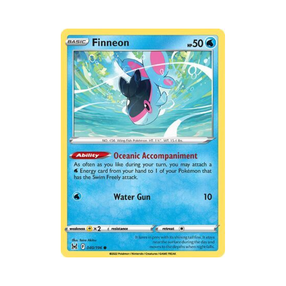 포켓몬 TCG 형광어 C 로스트 오리진 (영문판)(Pokemon TCG Finneon C Lost Origin (English Ver.)) - 1