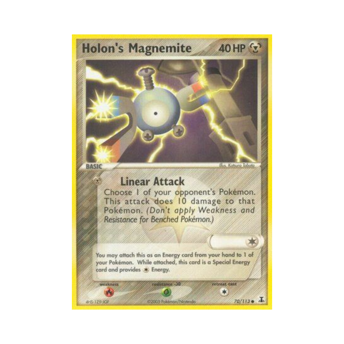 포켓몬 TCG 홀론의 코일 C EX 델타 스페이시스 (영문판)(Pokemon TCG Holon's Magnemite C EX Delta Species (English Ver.))