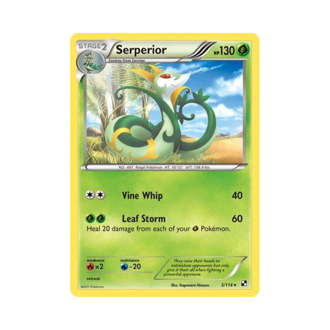 포켓몬 TCG 샤로다 RH 블랙 & 화이트 (영문판)(Pokemon TCG Serperior RH Black & White (English Ver.)) - 1