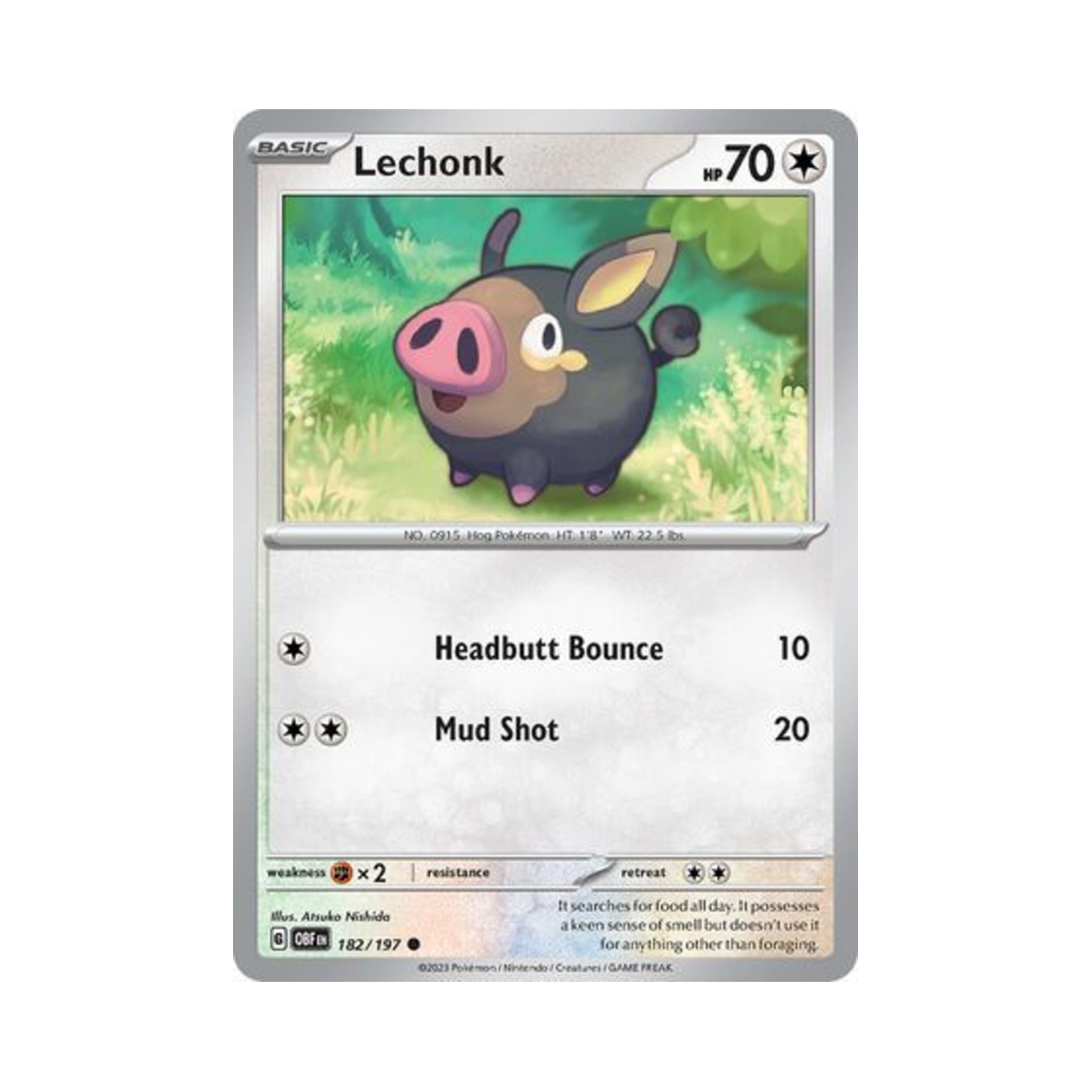 포켓몬 TCG 맛보돈 C 옵시디언 플레임즈 (영문판)(Pokemon TCG Lechonk C Obsidian Flames (English Ver.)) - 1