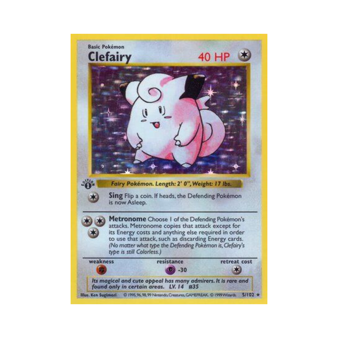 포켓몬 TCG 삐삐 베이스 세트 퍼스트 에디션 (영문판)(Pokemon TCG Clefairy Base Set 1st Edition (English Ver.)) - 1