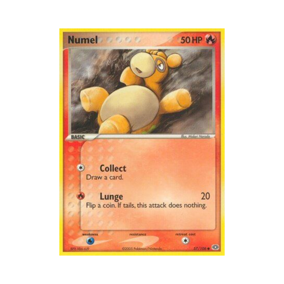 포켓몬 TCG 둔타 C EX 에메랄드 (영문판)(Pokemon TCG Numel C EX Emerald (English Ver.))