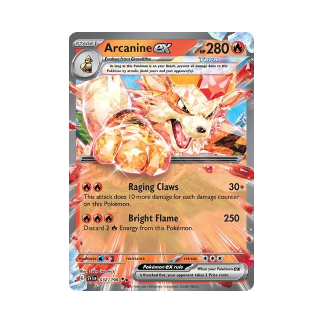 포켓몬 TCG 윈디 ex DR 스칼렛 & 바이올렛 (영문판)(Pokemon TCG Arcanine ex DR Scarlet & Violet (English Ver.)) - 1