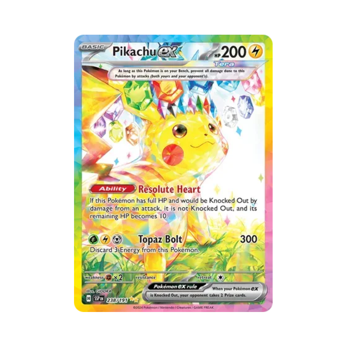 포켓몬 TCG 피카츄 ex SIR 서징 스파크 (영문판)(Pokemon TCG Pikachu ex SIR Surging Sparks (English Ver.)) - 1