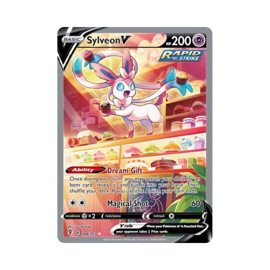포켓몬 TCG 님피아 V RU 이볼빙 스카이즈 (영문판)(Pokemon TCG Sylveon V RU Evolving Skies (English Ver.)) - 1