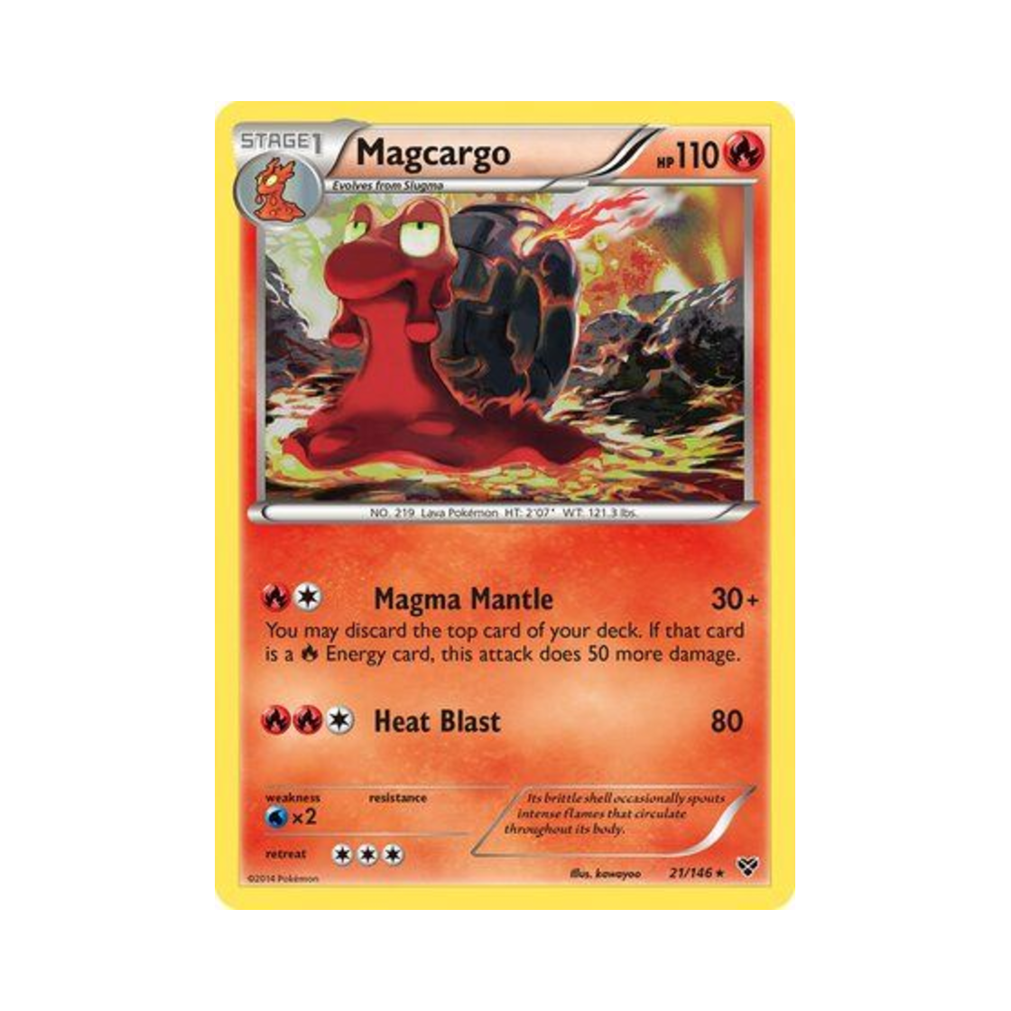 포켓몬 TCG 마그카르고 R XY (영문판)(Pokemon TCG Magcargo R XY (English Ver.)) - 1