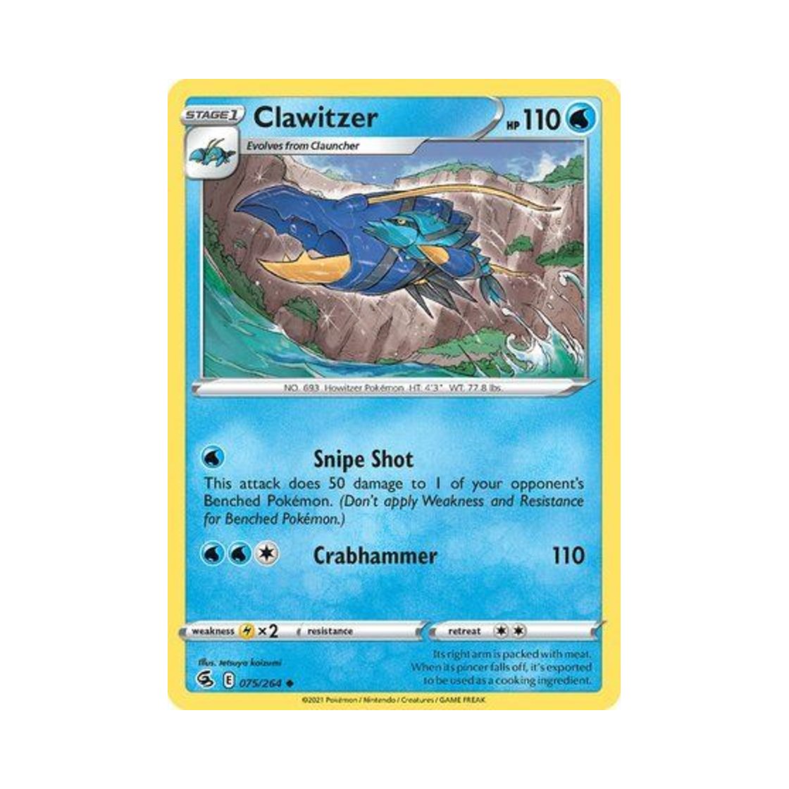 포켓몬 TCG 블로스터 U 퓨전 스트라이크 (영문판)(Pokemon TCG Clawitzer U Fusion Strike (English Ver.)) - 1