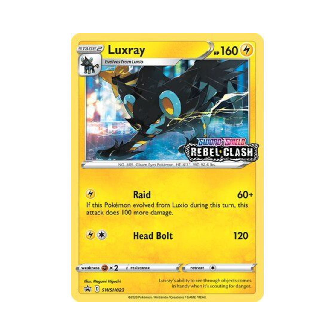 포켓몬 TCG 렌트라 P 소드 & 실드 프로모카드 (영문판)(Pokemon TCG Luxray P Sword & Shield Promos (English Ver.)) - 1