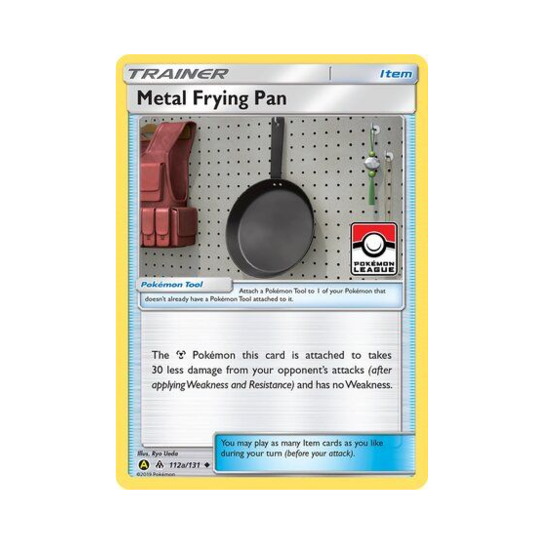 포켓몬 TCG 강철 프라이팬 U 옐로우 A 얼터네이트 (영문판)(Pokemon TCG Metal Frying Pan U Yellow A Alternate (English Ver.)) - 1
