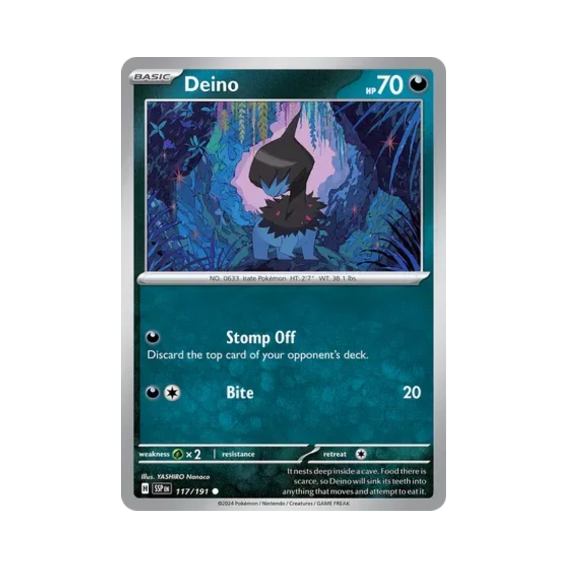 포켓몬 TCG 모노두 C 서징 스파크 (영문판)(Pokemon TCG Deino C Surging Sparks (English Ver.)) - 1
