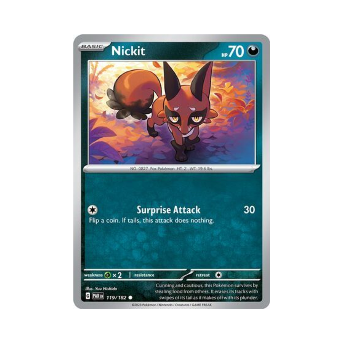 포켓몬 TCG 훔처우 C 파라독스 리프트 (영문판)(Pokemon TCG Nickit C Paradox Rift (English Ver.))