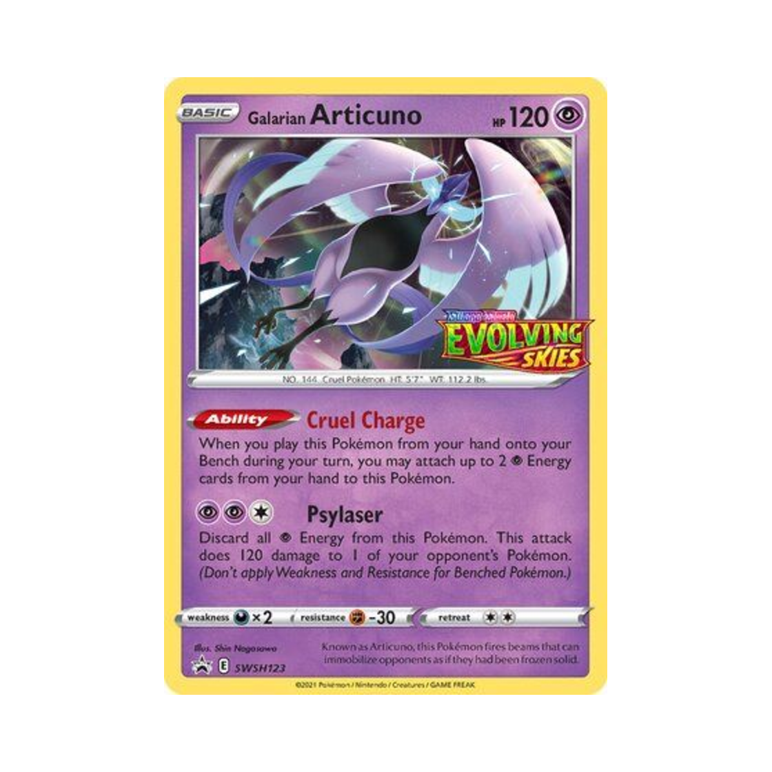 포켓몬 TCG 가라르 프리져 P 소드 & 실드 프로모카드 (영문판)(Pokemon TCG Galarian Articuno P Sword & Shield Promos (English Ver.)) - 1