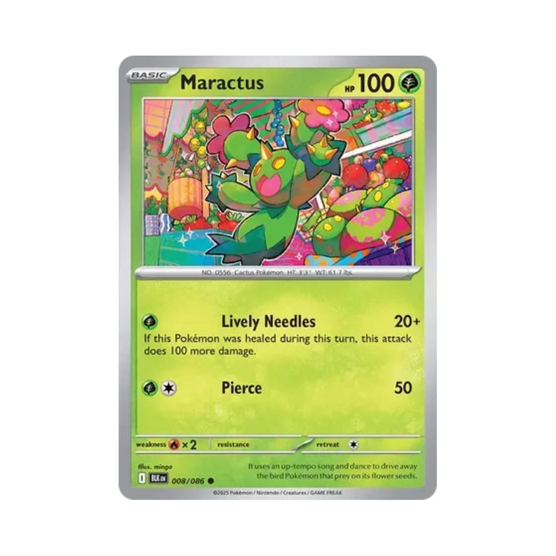 포켓몬 TCG 마라카치 C 블랙볼트 (영문판)(Pokemon TCG Maractus C Black Bolt (English Ver.)) - 1