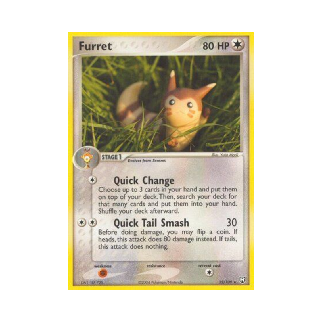 포켓몬 TCG 다꼬리 R EX 로켓단 리턴즈 (영문판)(Pokemon TCG Furret R EX Team Rocket Returns (English Ver.)) - 1