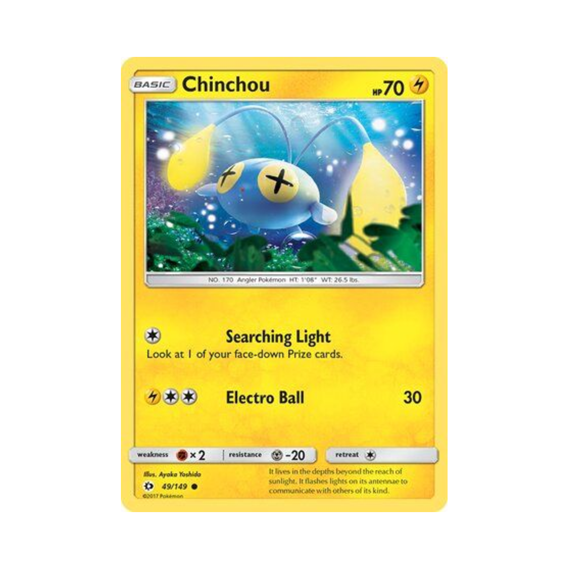 포켓몬 TCG 초라기 C 썬 & 문 (영문판)(Pokemon TCG Chinchou C Sun & Moon (English Ver.)) - 1