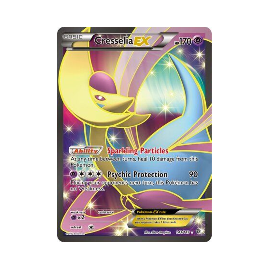 포켓몬 TCG 크레세리아 ex RU 바운더리스 크로스드 (영문판)(Pokemon TCG Cresselia ex RU Boundaries Crossed (English Ver.)) - 1