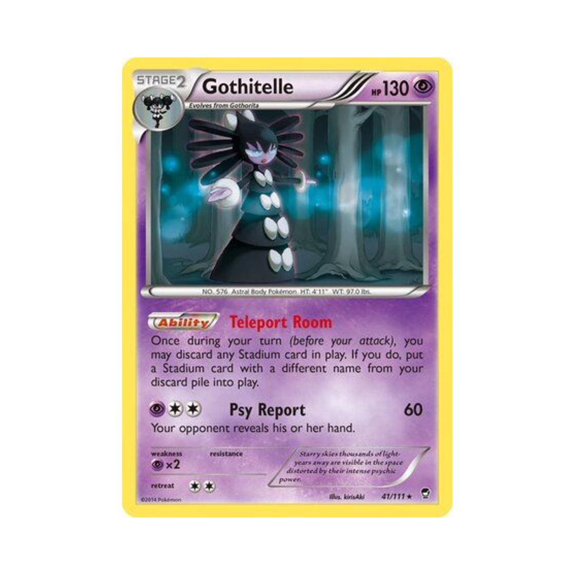 포켓몬 TCG 고디모아젤 R 퓨리어스 피스트 (영문판)(Pokemon TCG Gothitelle R Furious Fists (English Ver.))