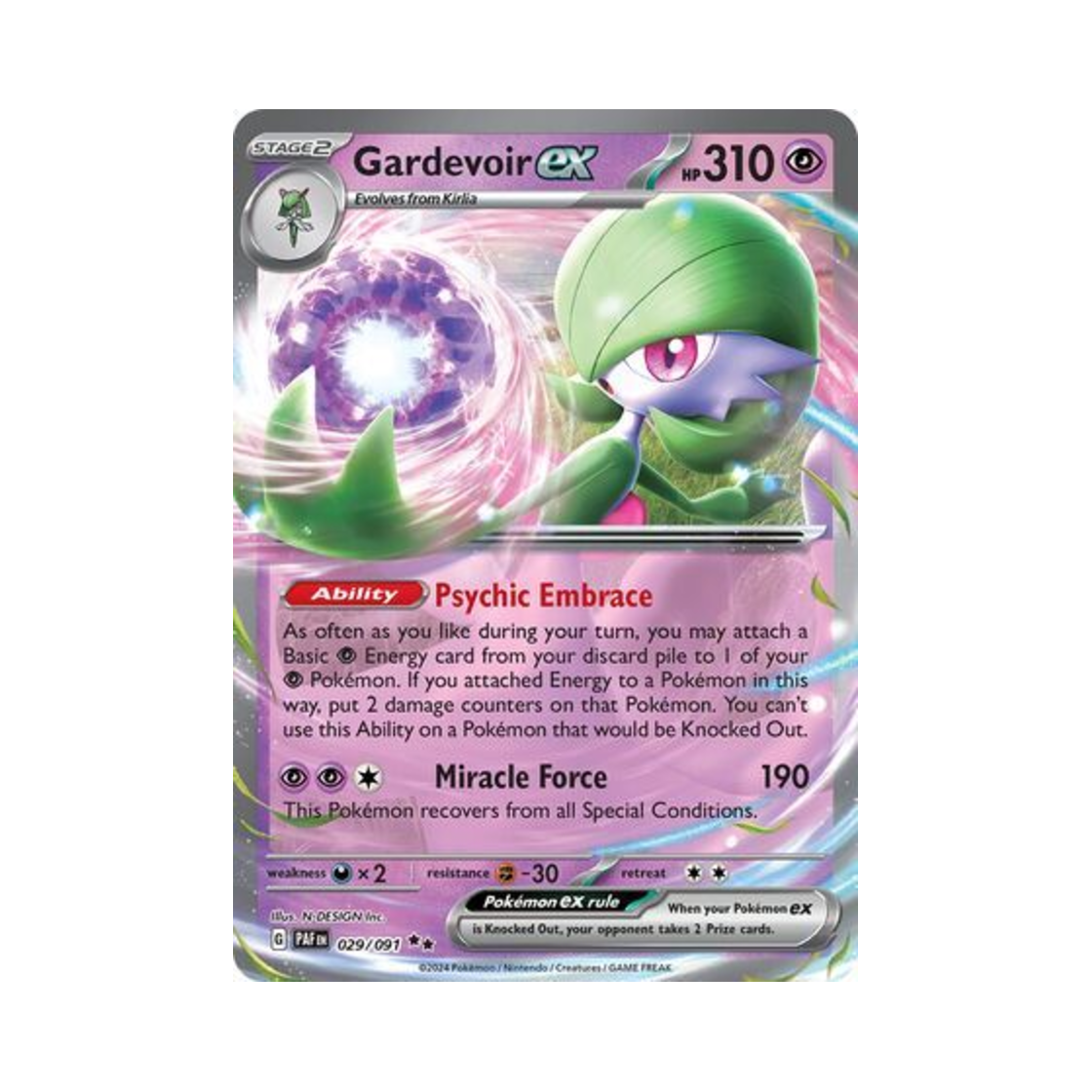 포켓몬 TCG 가디안 ex DR 팔데아 페이트 (영문판)(Pokemon TCG Gardevoir ex DR Paldean Fates (English Ver.)) - 1