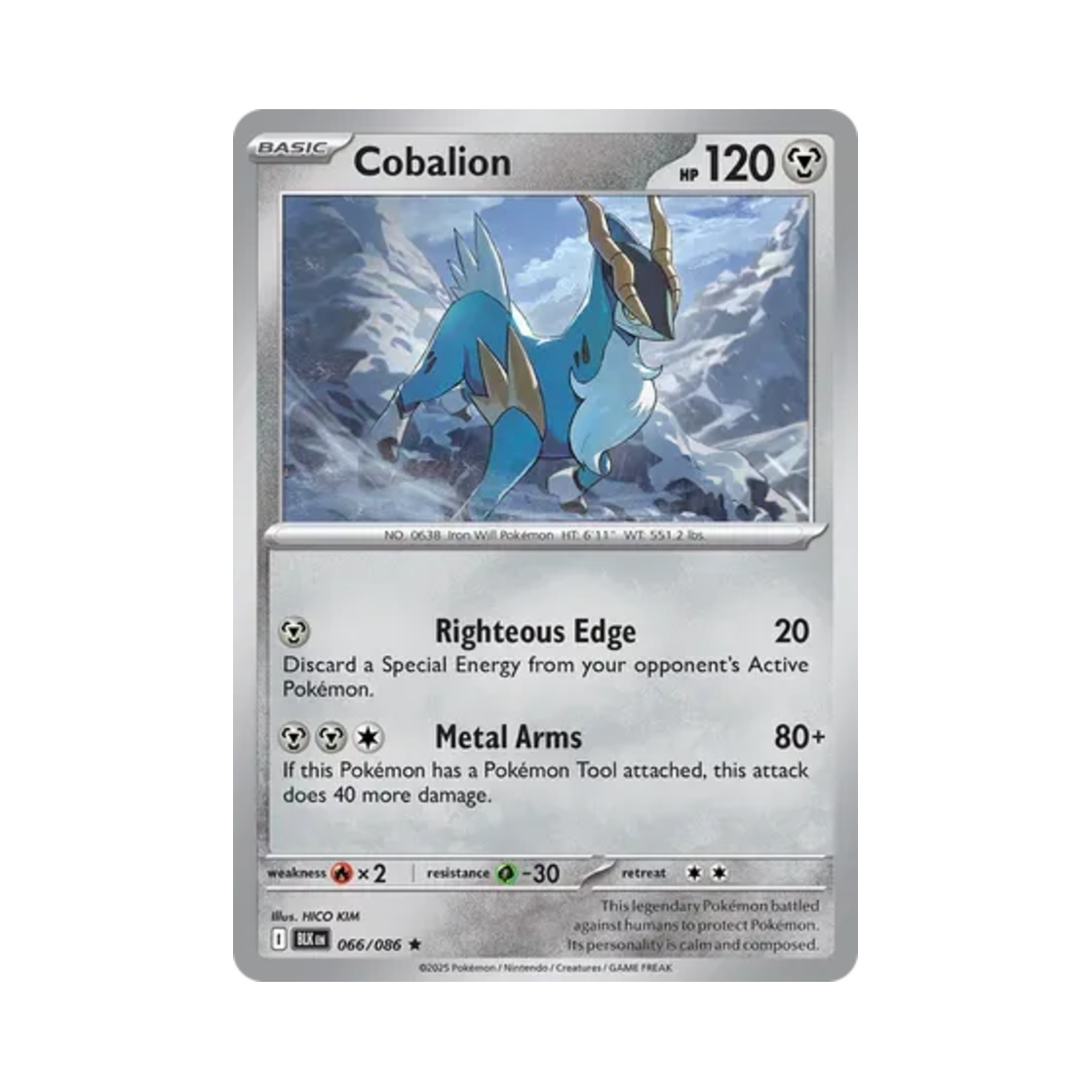 포켓몬 TCG 코바르온 R 블랙볼트 (영문판)(Pokemon TCG Cobalion R Black Bolt (English Ver.)) - 1