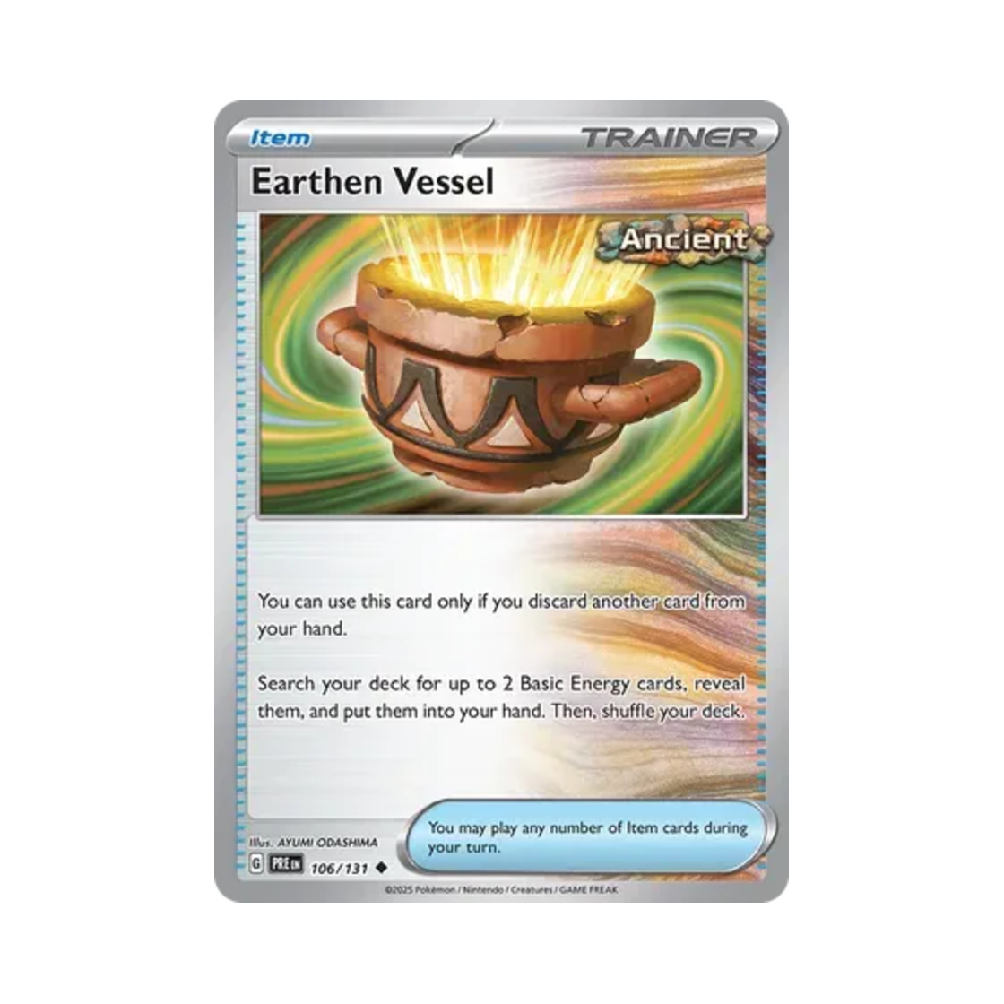 PRE106/131 Pokemon TCG Earthen Vessel U Prismatic Evolutions (English Ver.)