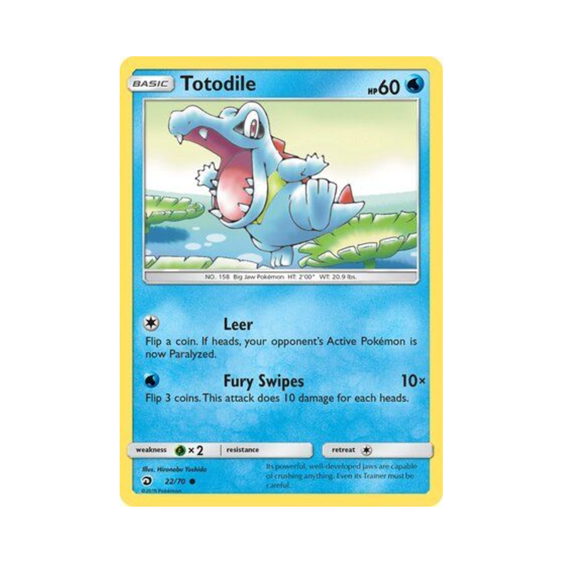 포켓몬 TCG 리아코 C 드래곤 마제스티 (영문판)(Pokemon TCG Totodile C Dragon Majesty (English Ver.)) - 1