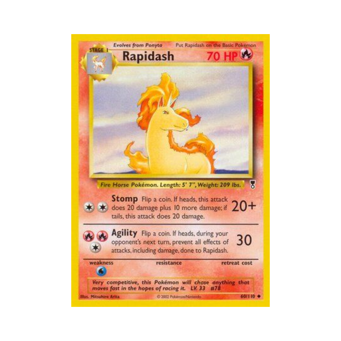 포켓몬 TCG 날쌩마 U 레전더리 컬렉션 (영문판)(Pokemon TCG Rapidash U Legendary Collection (English Ver.))