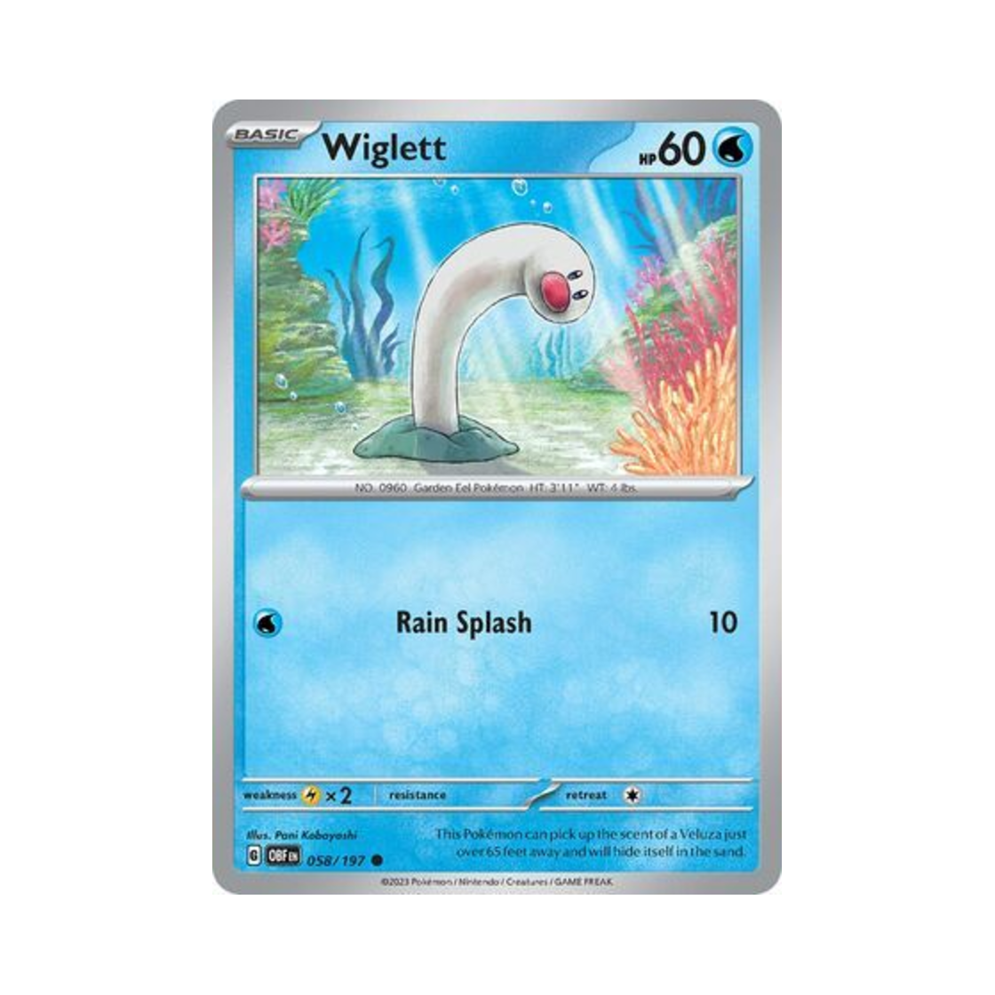 포켓몬 TCG 바다그다 C 옵시디언 플레임즈 (영문판)(Pokemon TCG Wiglett C Obsidian Flames (English Ver.)) - 1