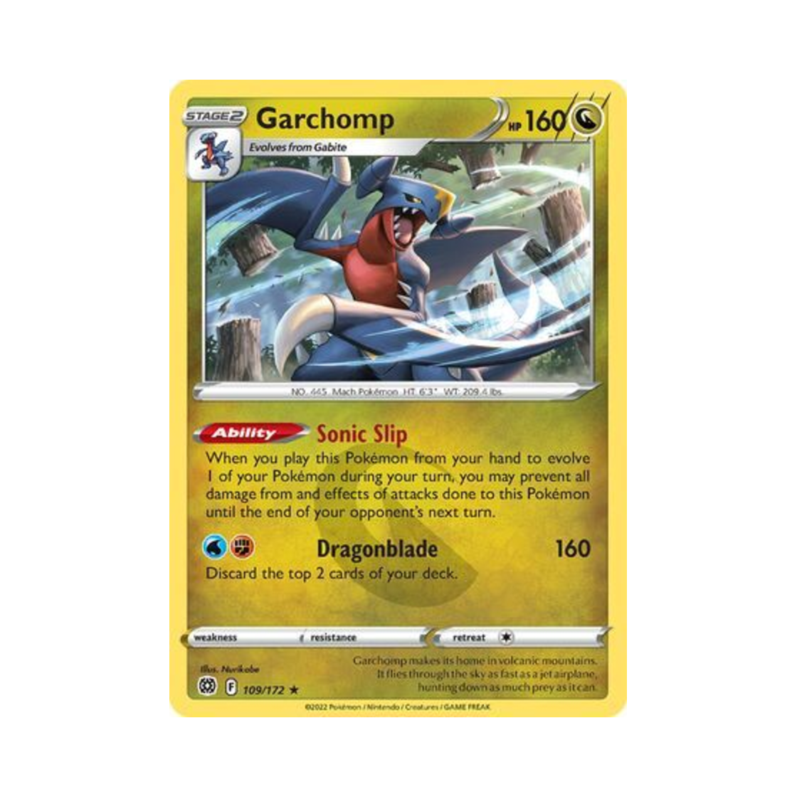 포켓몬 TCG 한카리아스 RH 브릴리언트 스타즈 (영문판)(Pokemon TCG Garchomp RH Brilliant Stars (English Ver.)) - 1