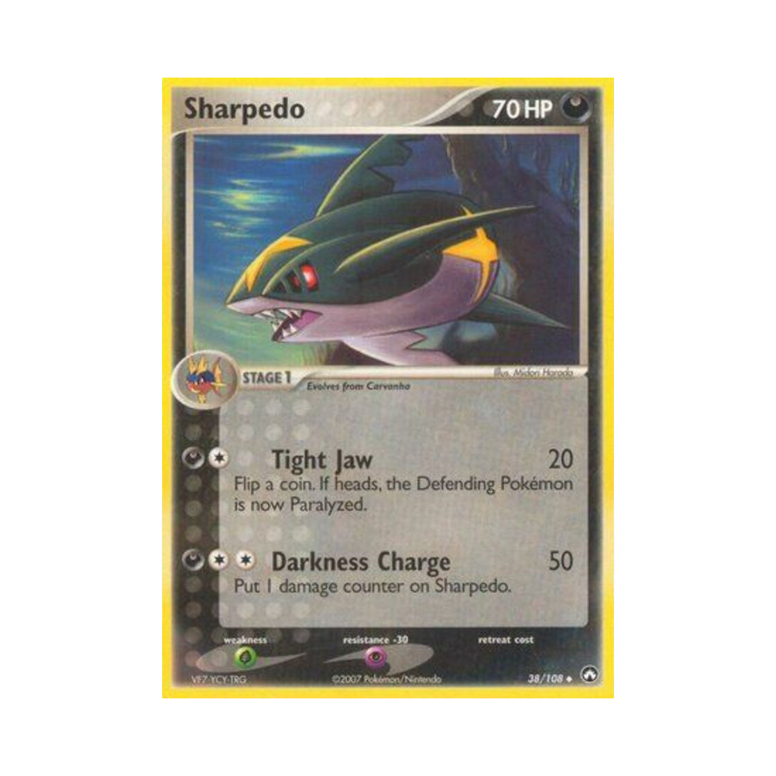 포켓몬 TCG 샤크니아 U EX 파워 키퍼스(영문판)(Pokemon TCG Sharpedo U EX Power Keepers (English Ver.))