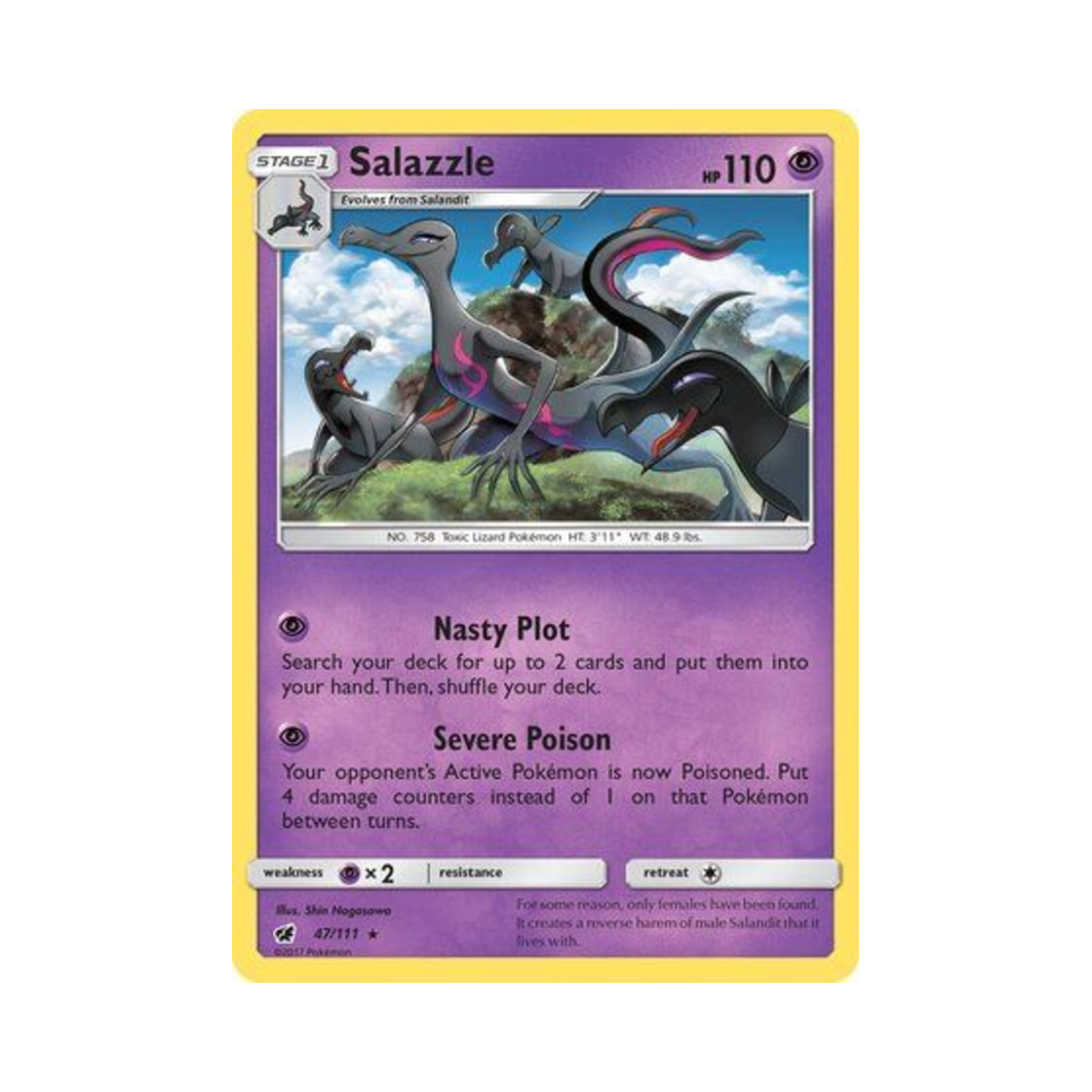 포켓몬 TCG 염뉴트 RH 크림슨 인베이전 (영문판)(Pokemon TCG Salazzle RH Crimson Invasion (English Ver.)) - 1