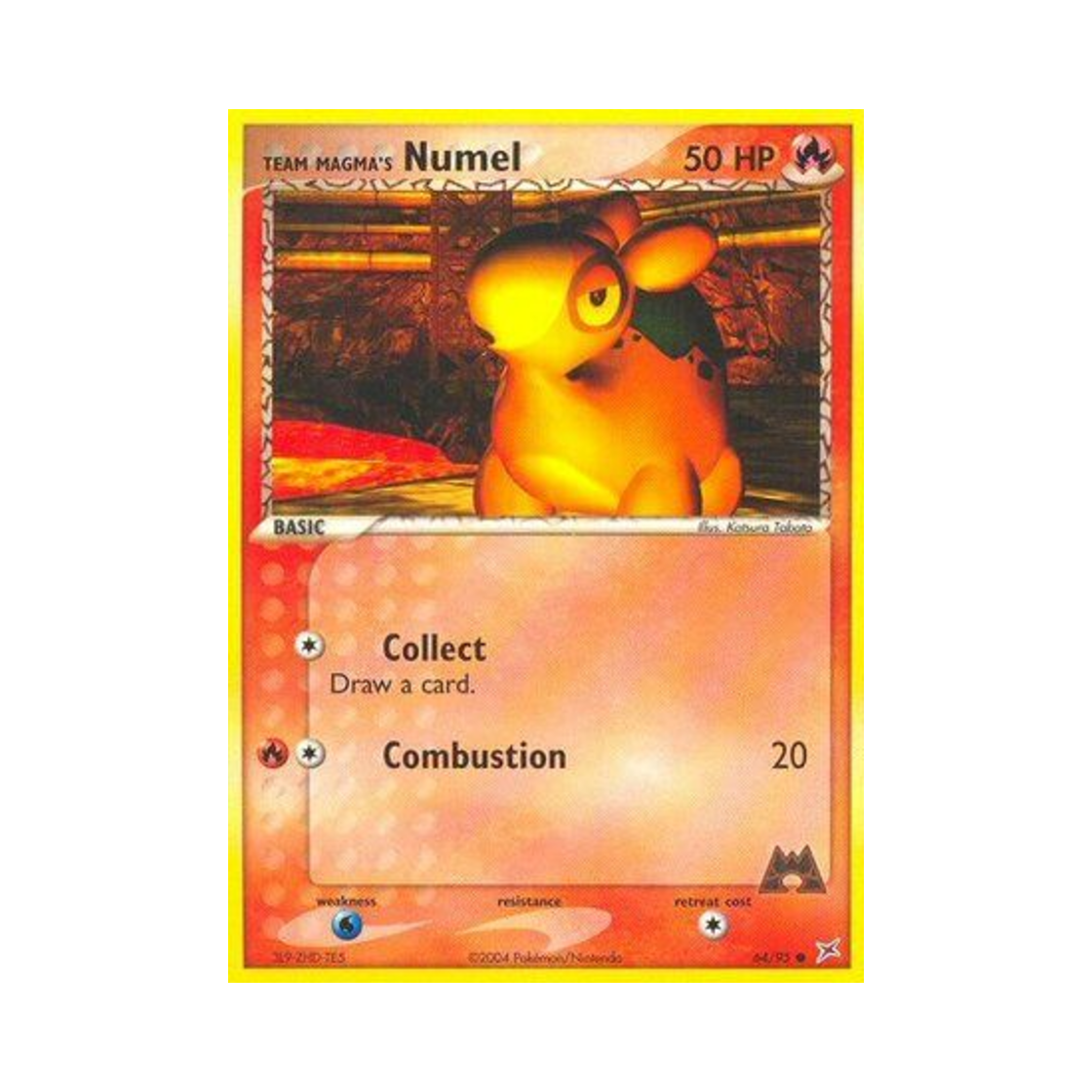 포켓몬 TCG 마그마단의 둔타 C EX 마그마단 vs 아쿠아단 (영문판)(Pokemon TCG Team Magma's Numel C EX Team Magma vs Team Aqua (English Ver.))