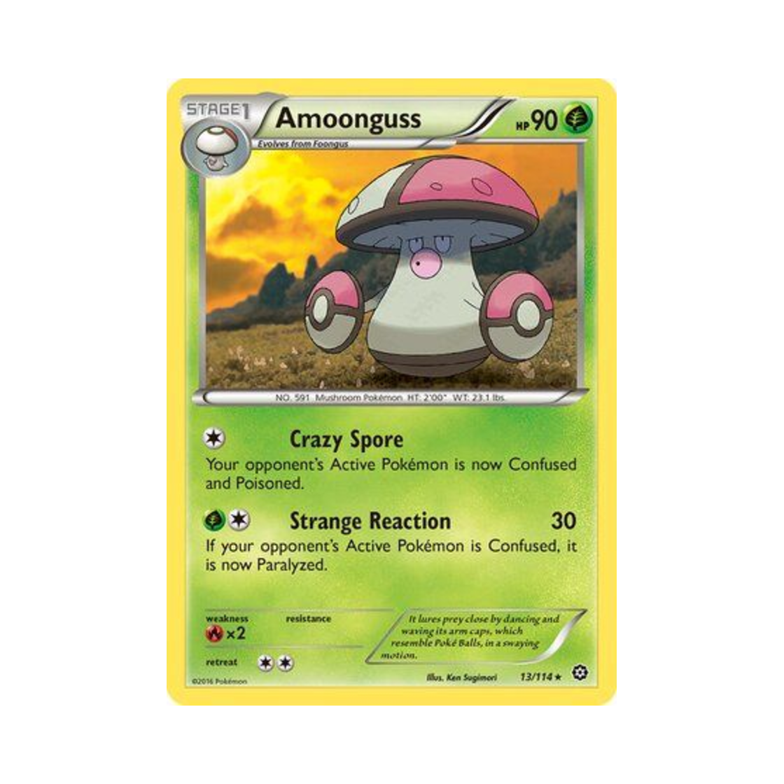 포켓몬 TCG 뽀록나 R 스팀 시즈 (영문판)(Pokemon TCG Amoonguss R Steam Siege (English Ver.)) - 1