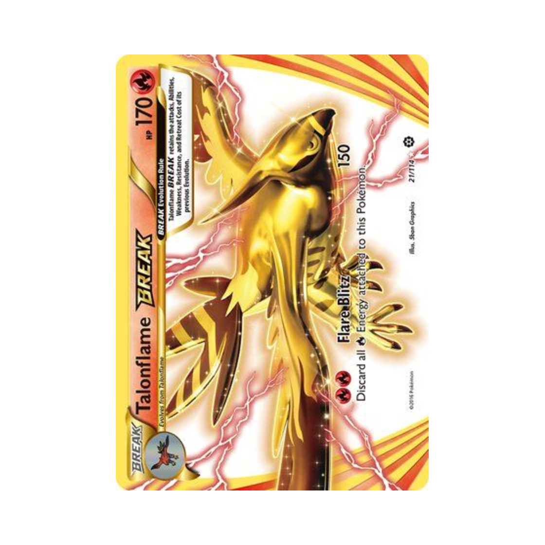 포켓몬 TCG 파이어로 BREAK RB 스팀 시즈 (영문판)(Pokemon TCG Talonflame BREAK RB Steam Siege (English Ver.))