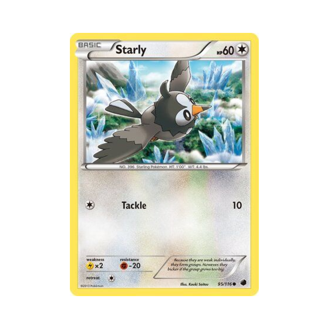포켓몬 TCG 찌르꼬 C 플라스마 프리즈 (영문판)(Pokemon TCG Starly C Plasma Freeze (English Ver.)) - 1
