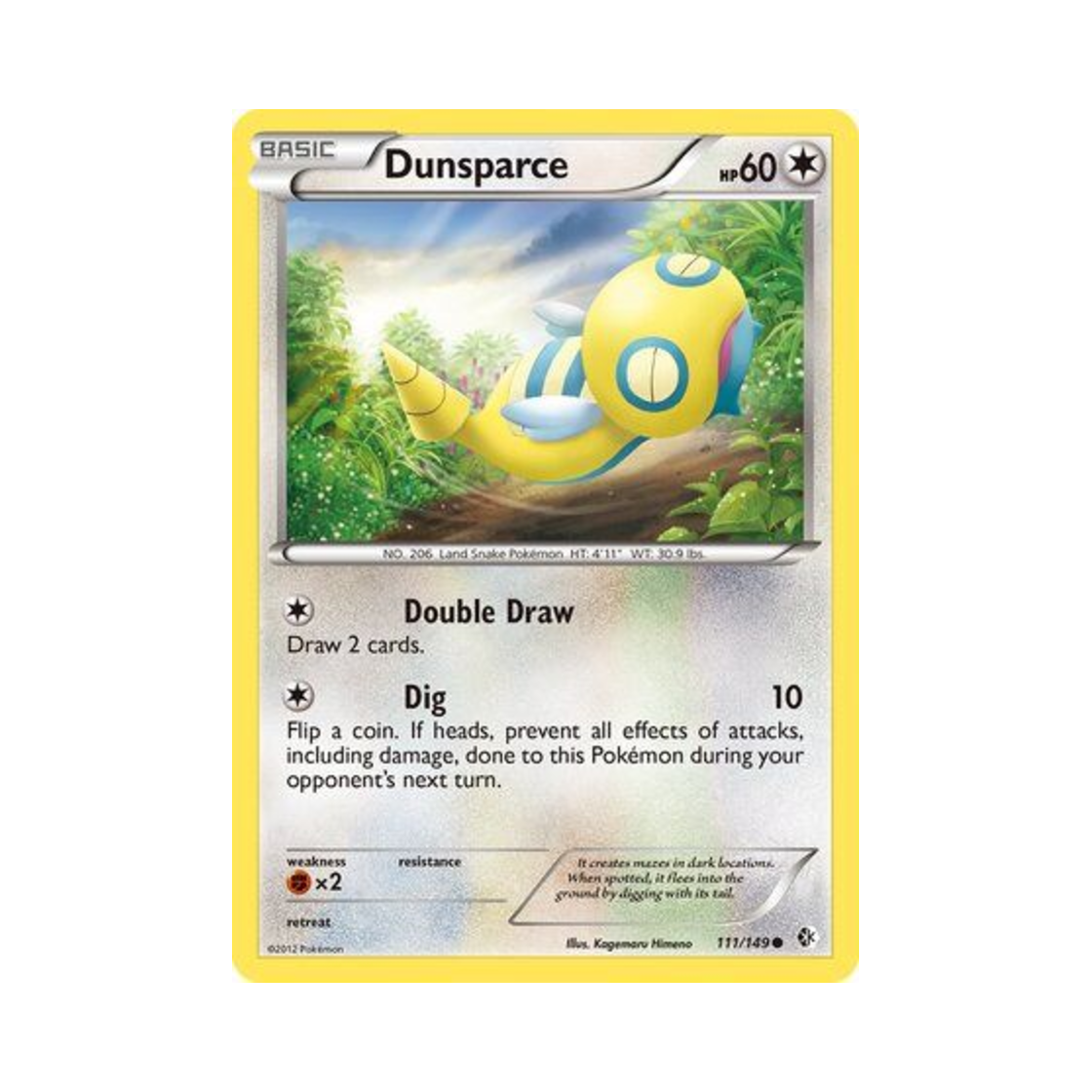 포켓몬 TCG 노고치 C 바운더리스 크로스드 (영문판)(Pokemon TCG Dunsparce C Boundaries Crossed (English Ver.)) - 1