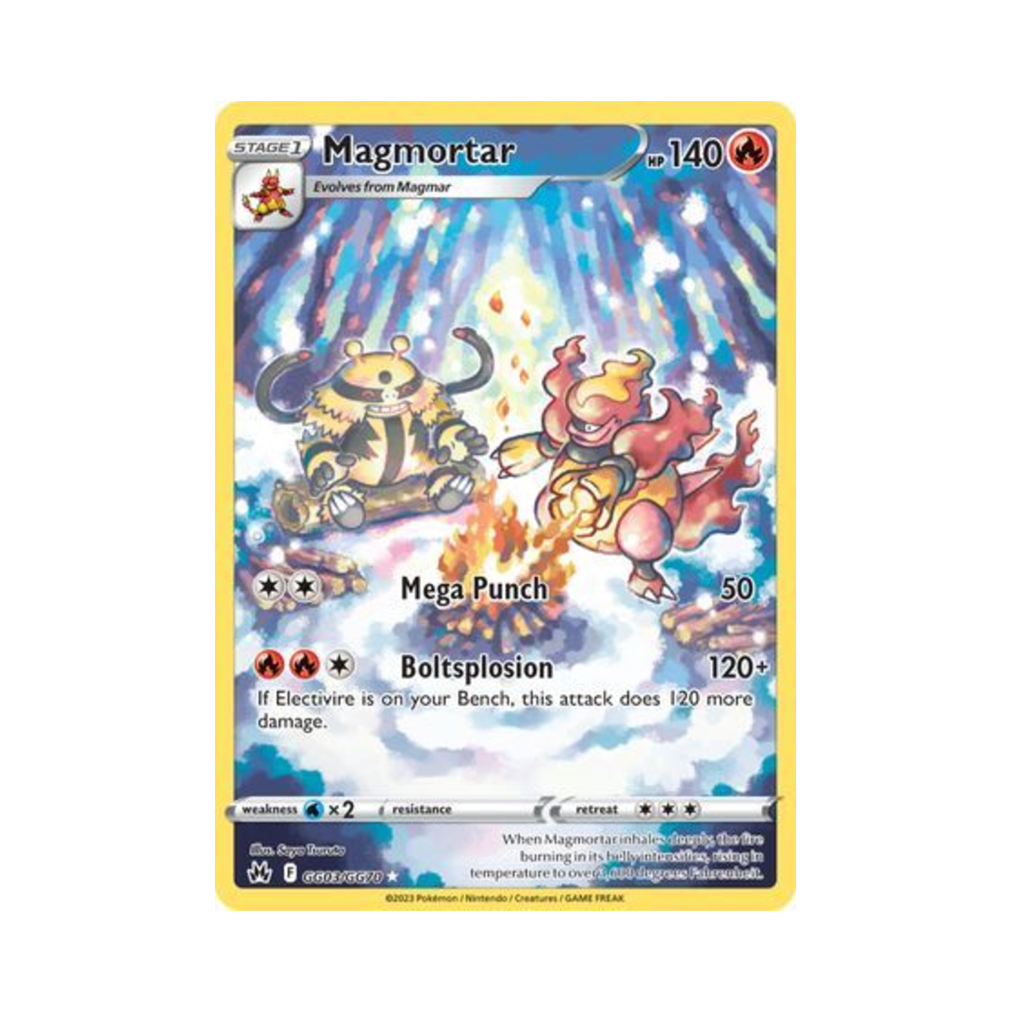 포켓몬 TCG 마그마번 R 크라운 제니스 (영문판)(Pokemon TCG Magmortar R Crown Zenith (English Ver.)) - 1
