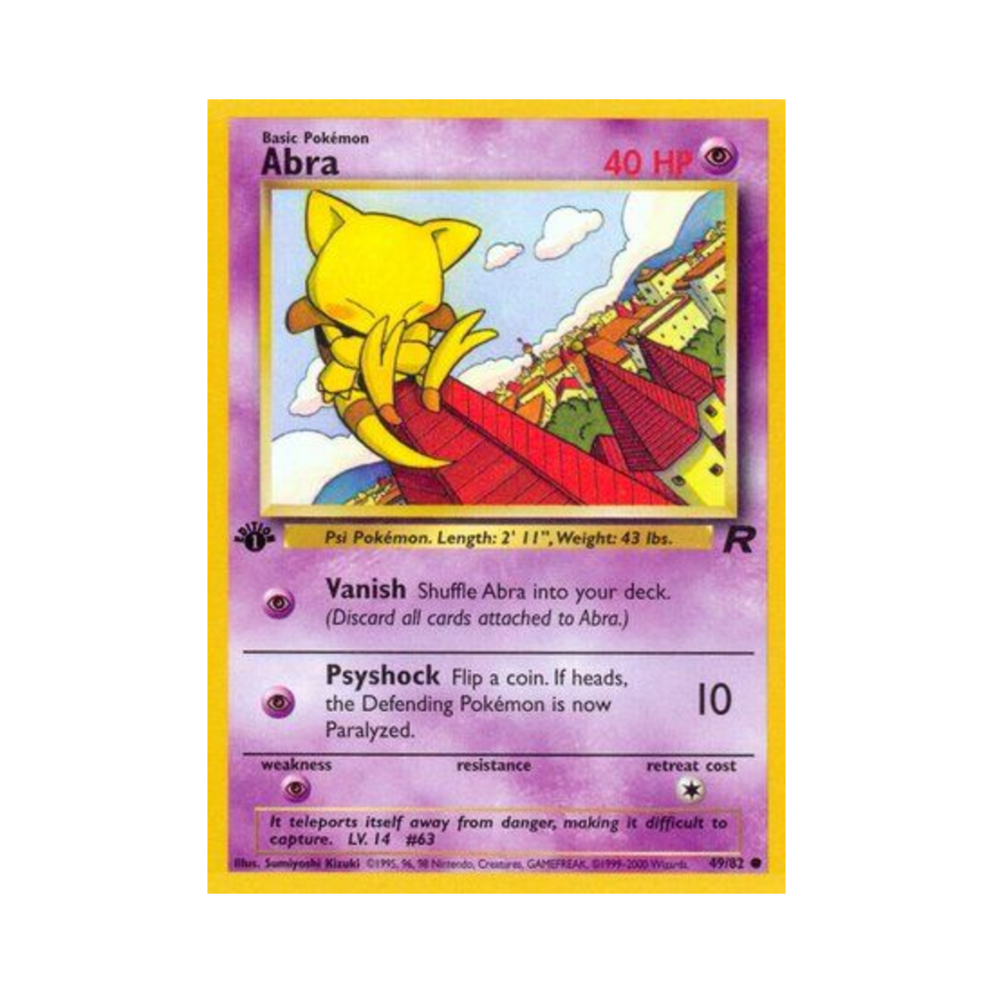 포켓몬 TCG 캐이시 C 로켓단 (영문판)(Pokemon TCG Abra C Team Rocket (English Ver.)) - 1