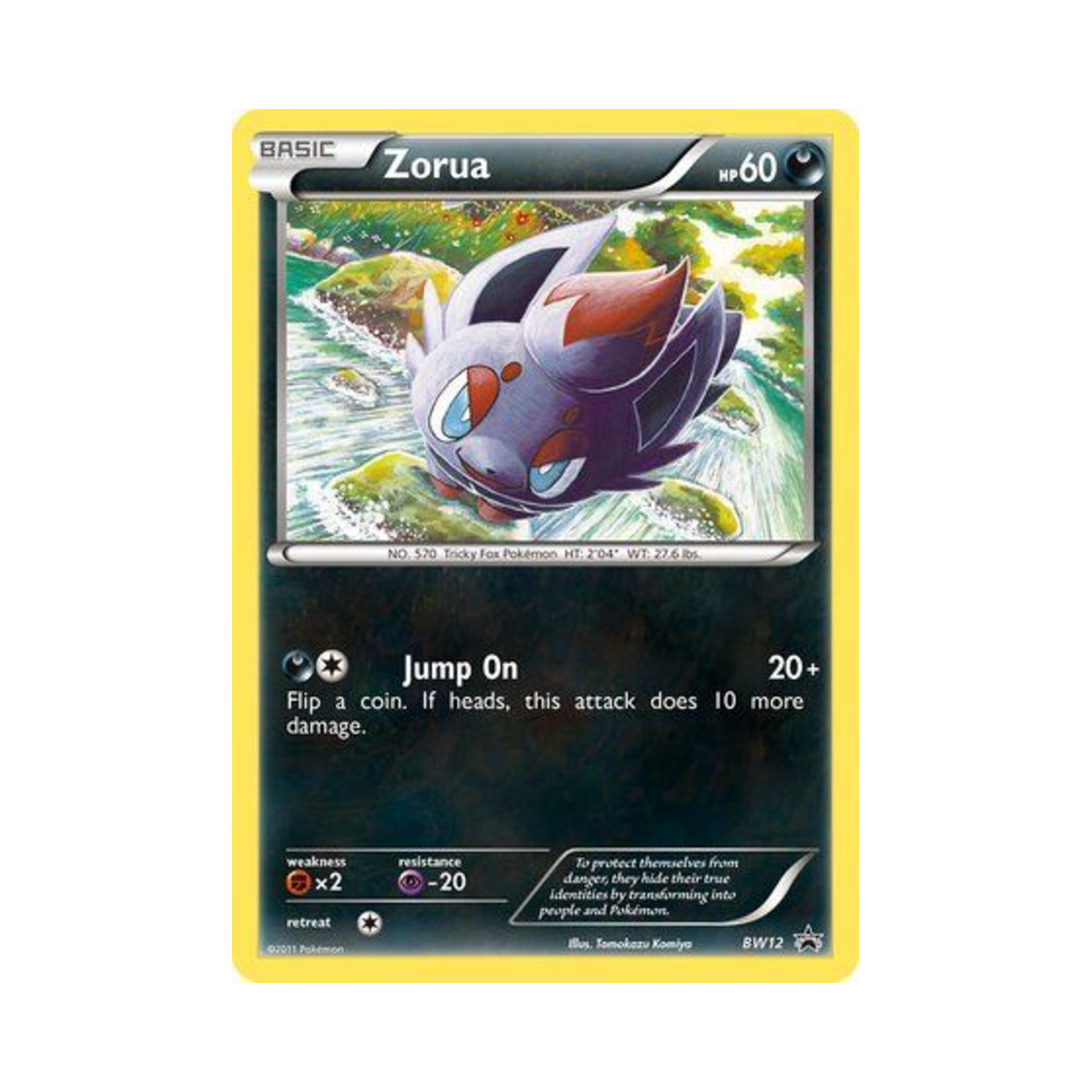 포켓몬 TCG 조로아 P 블랙 & 화이트 프로모카드 (영문판)(Pokemon TCG Zorua P Black & White Promos (English Ver.)) - 1