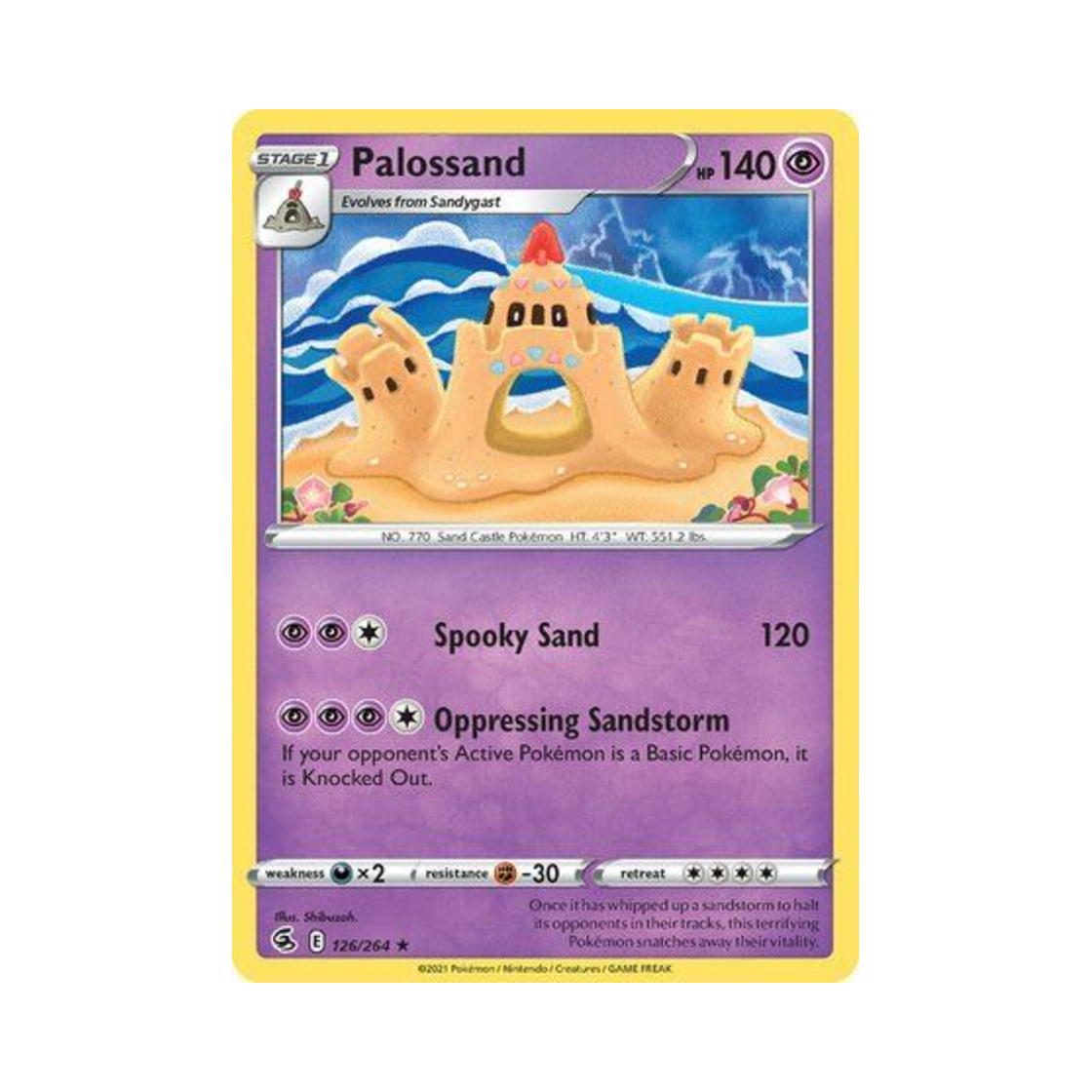 포켓몬 TCG 모래성이당 R 퓨전 스트라이크 (영문판)(Pokemon TCG Palossand R Fusion Strike (English Ver.)) - 1