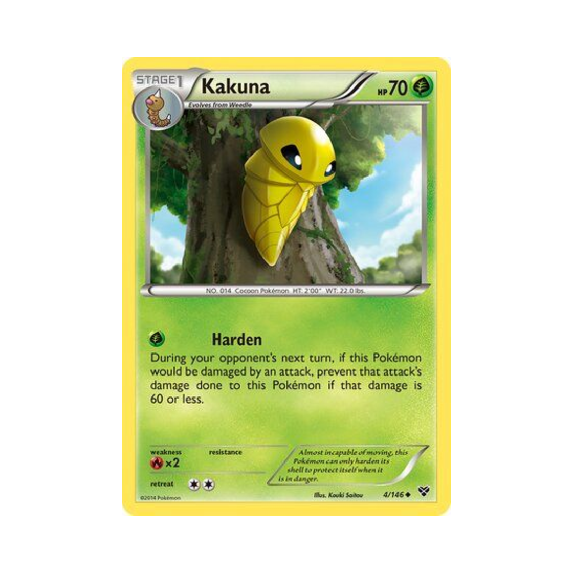 포켓몬 TCG 딱충이 U XY (영문판)(Pokemon TCG Kakuna U XY (English Ver.)) - 1
