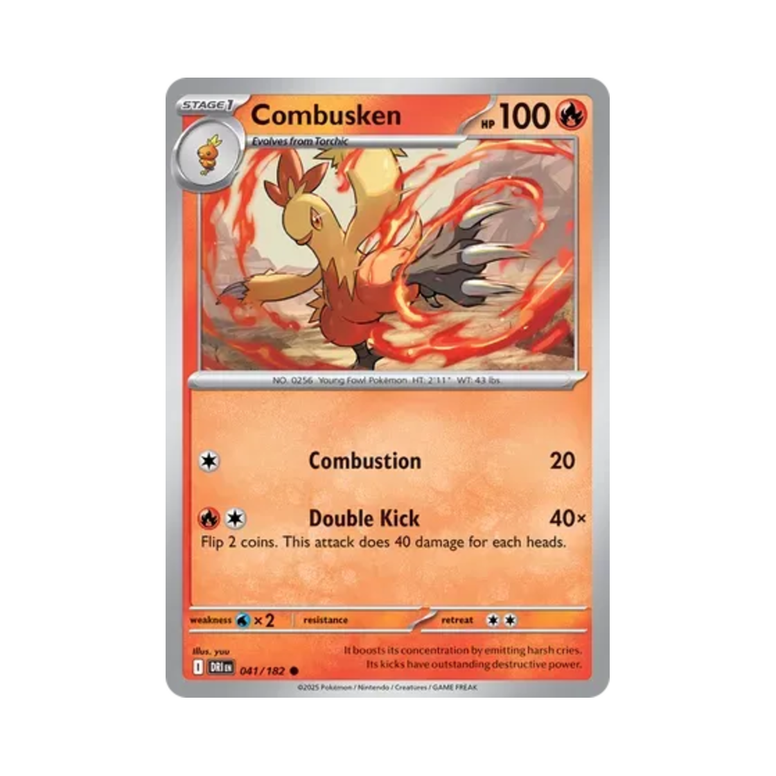 포켓몬 TCG 영치코 C 데스티니드 라이벌스 (영문판)(Pokemon TCG Combusken C Destined Rivals (English Ver.)) - 1