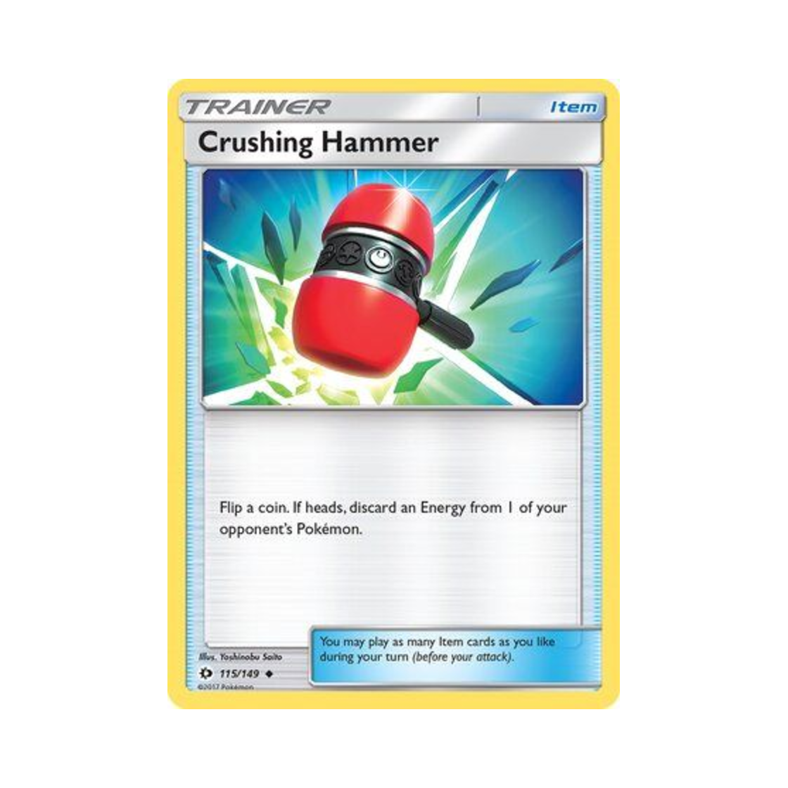 SUM115/149 Pokemon TCG Crushing Hammer U Sun & Moon (English Ver.)