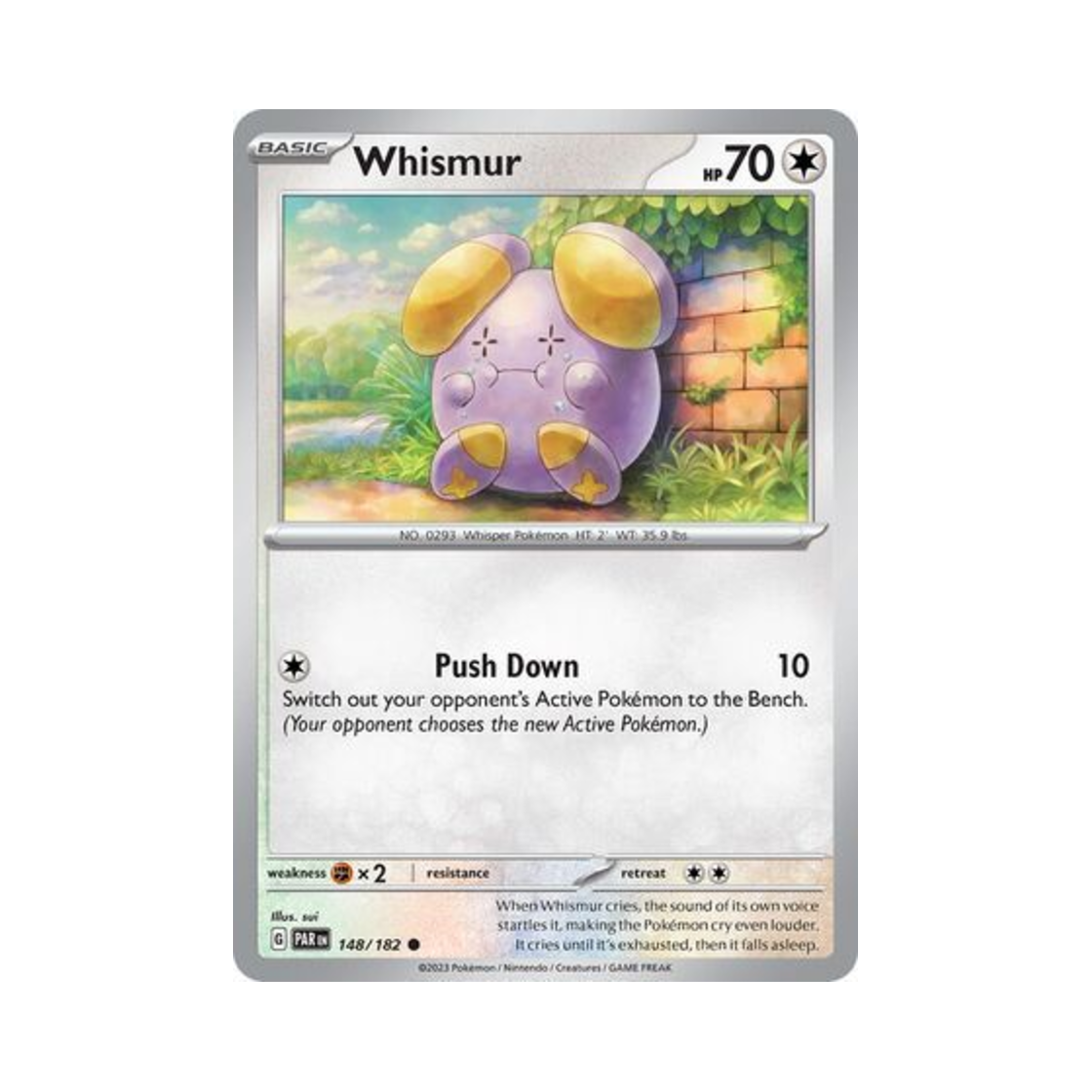 포켓몬 TCG 소곤룡 C 파라독스 리프트 (영문판)(Pokemon TCG Whismur C Paradox Rift (English Ver.)) - 1