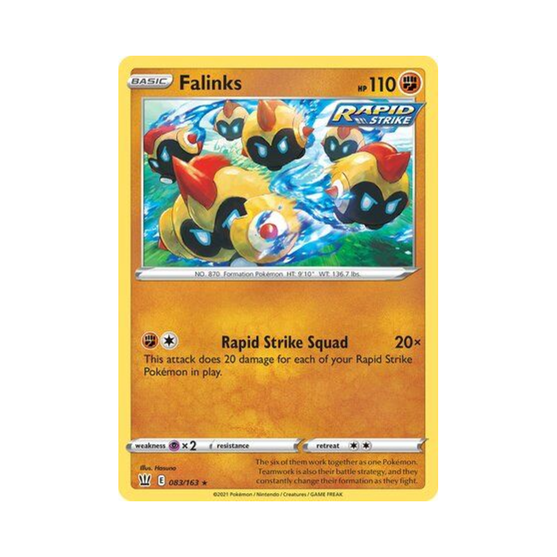 포켓몬 TCG 대여르 R 배틀 스타일즈 (영문판)(Pokemon TCG Falinks R Battle Styles (English Ver.))