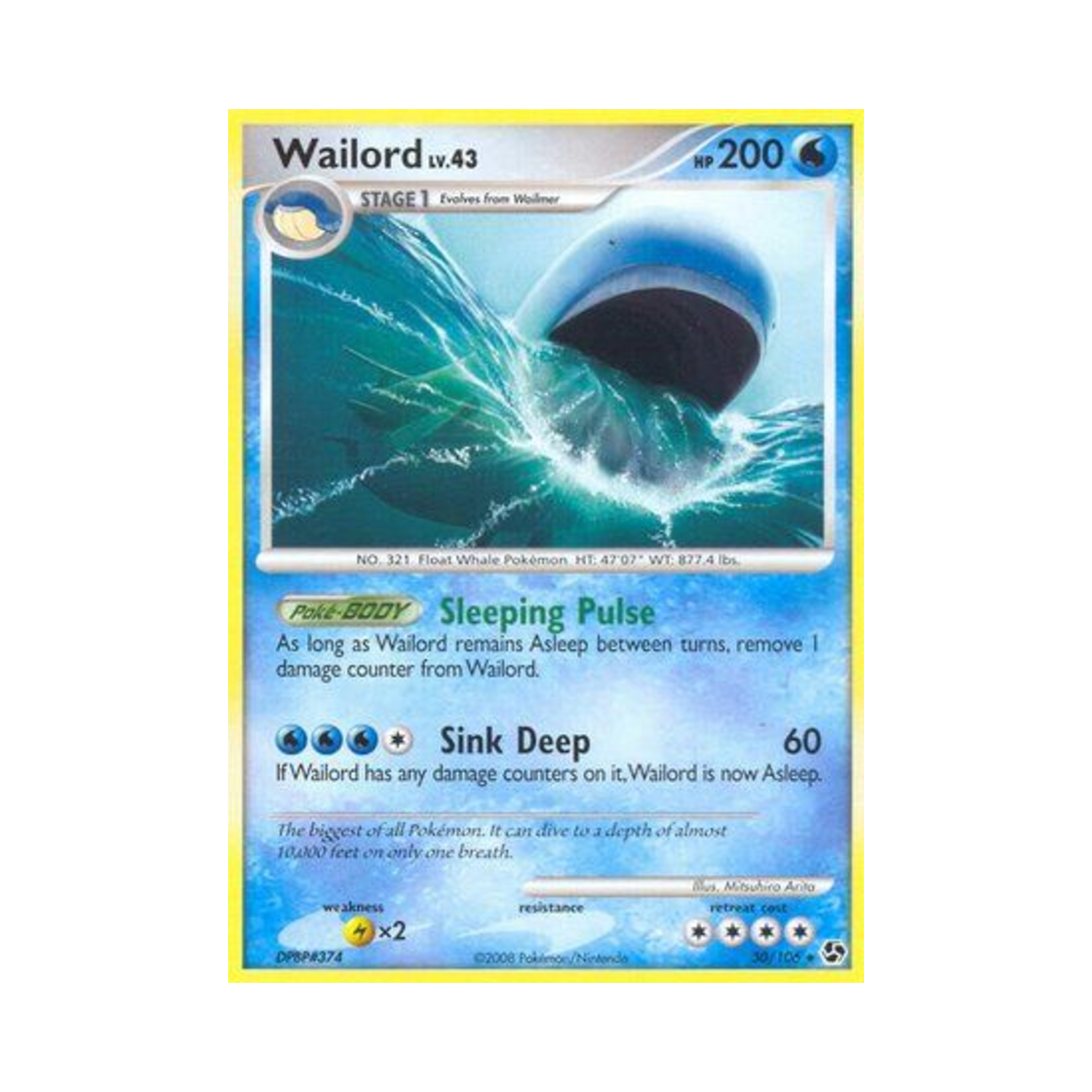 포켓몬 TCG 고래왕 R 그레이트 인카운터스 (영문판)(Pokemon TCG Wailord R Great Encounters (English Ver.)) - 1