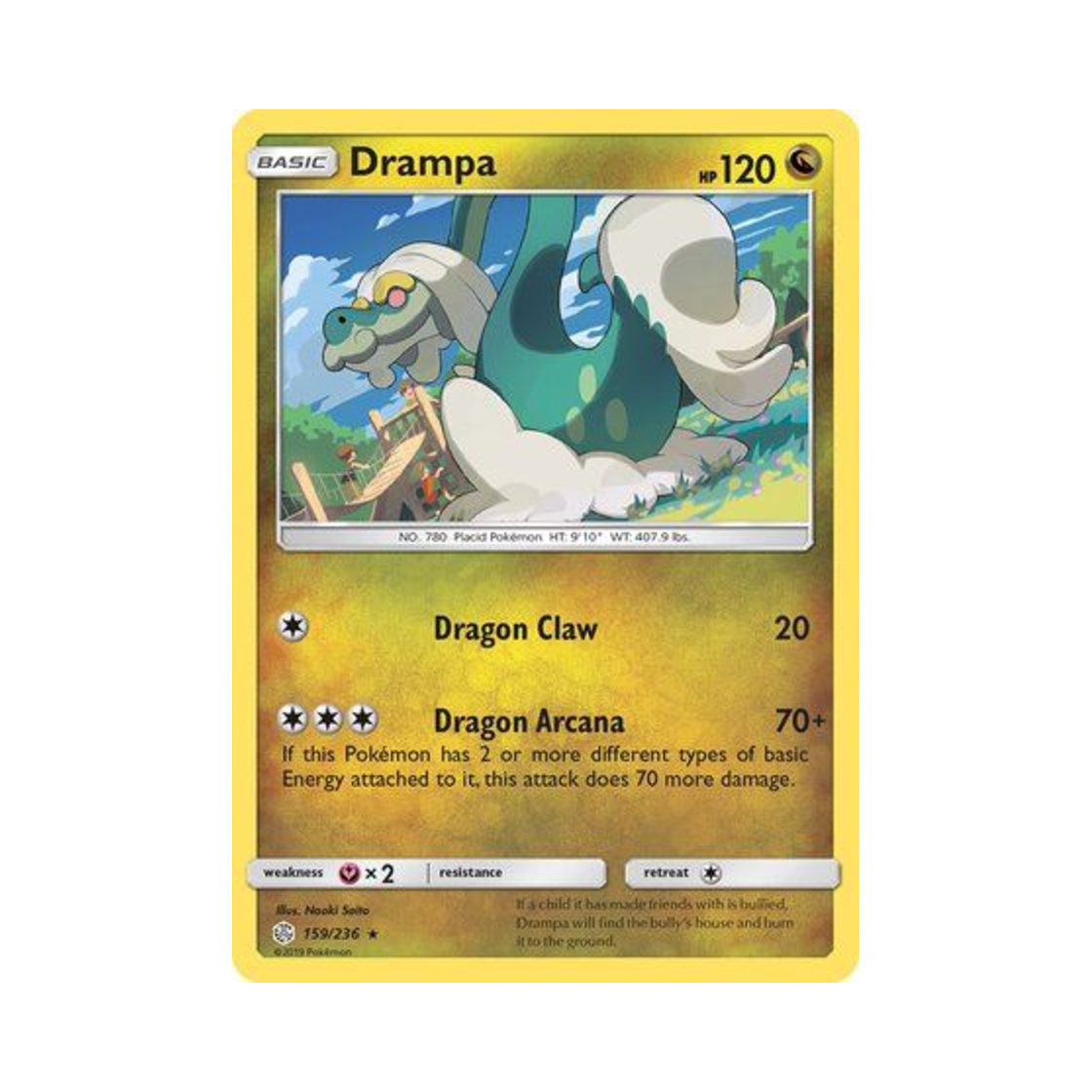 포켓몬 TCG 할비롱 R 코스믹 이클립스 (영문판)(Pokemon TCG Drampa R Cosmic Eclipse (English Ver.)) - 1