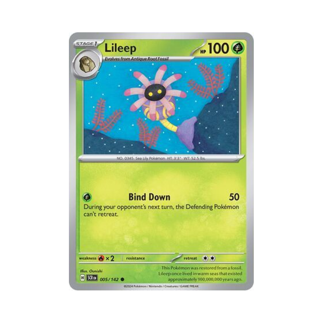포켓몬 TCG 릴링 C 스텔라 크라운 (영문판)(Pokemon TCG Lileep C Stellar Crown (English Ver.)) - 1