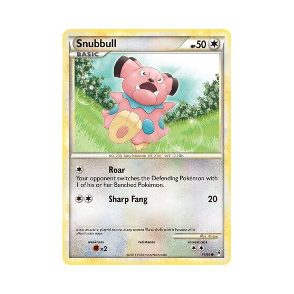 포켓몬 TCG 블루 C 콜 오브 레전즈 (영문판)(Pokemon TCG Snubbull C Call of Legends (English Ver.)) - 1