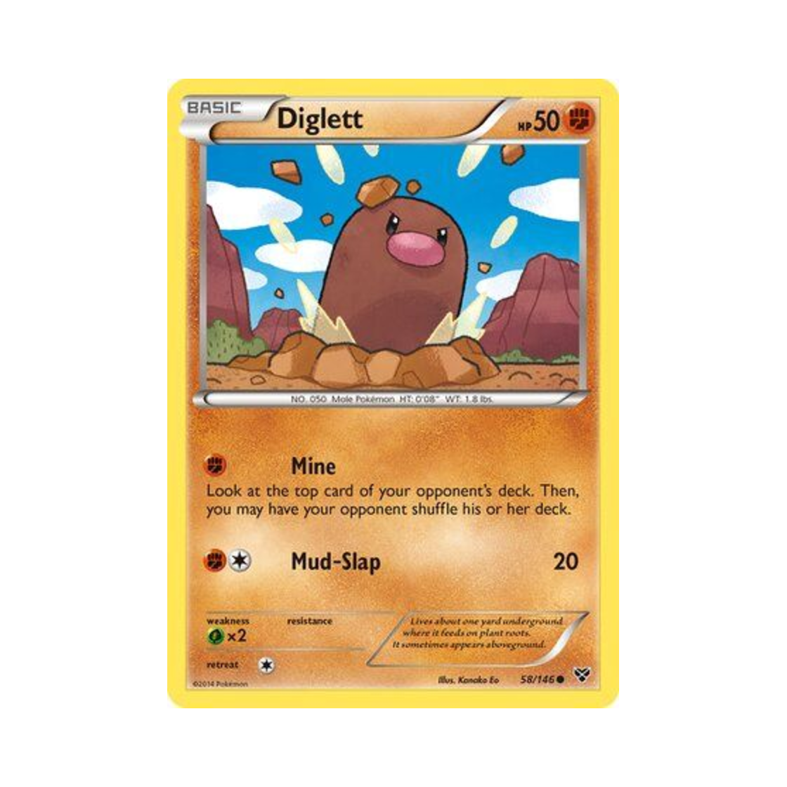 포켓몬 TCG 디그다 C XY (영문판)(Pokemon TCG Diglett C XY (English Ver.)) - 1