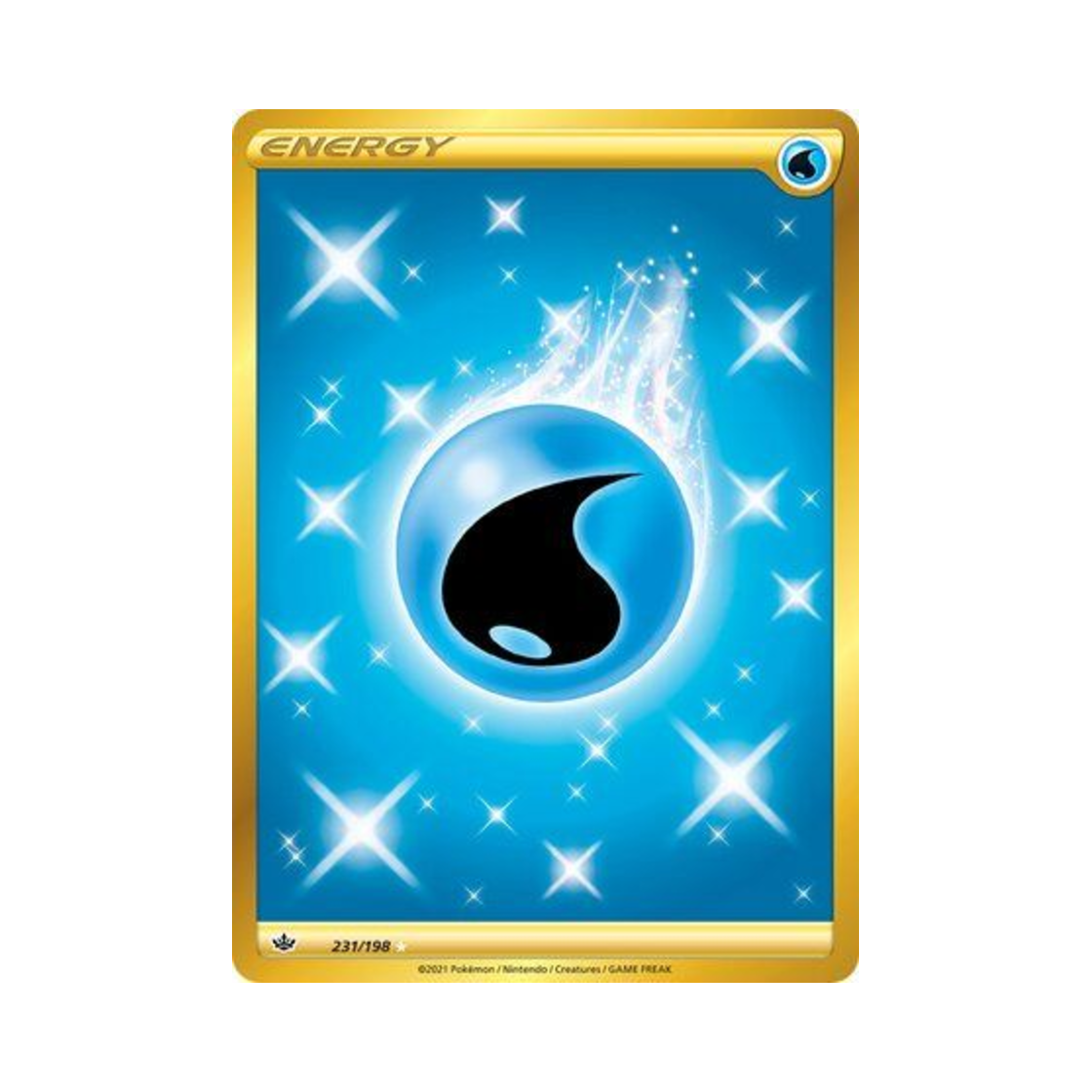 포켓몬 TCG 기본 물 에너지 RS 칠링 레인 (영문판)(Pokemon TCG Water Energy RS Chilling Reign (English Ver.)) - 1